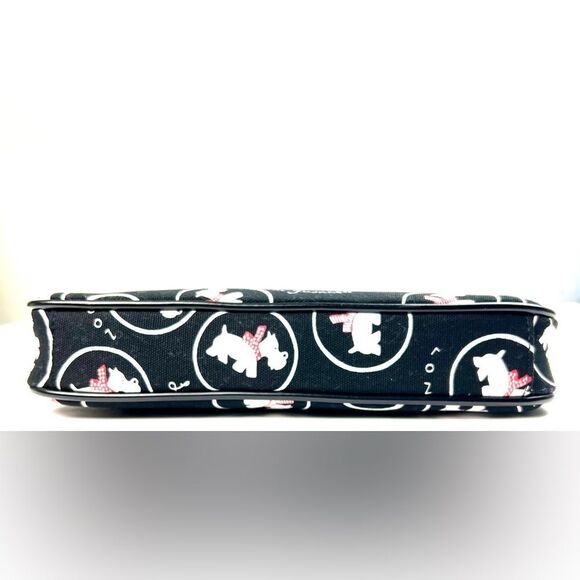 Vintage Lulu Guinness Black and White Graphic Shoulder Bag - Picture 5 of 10